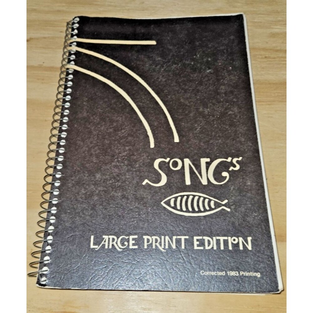 1983 SONG'S large print edition SPIRAL BOUND SONGBOOK Yohann Anderson music